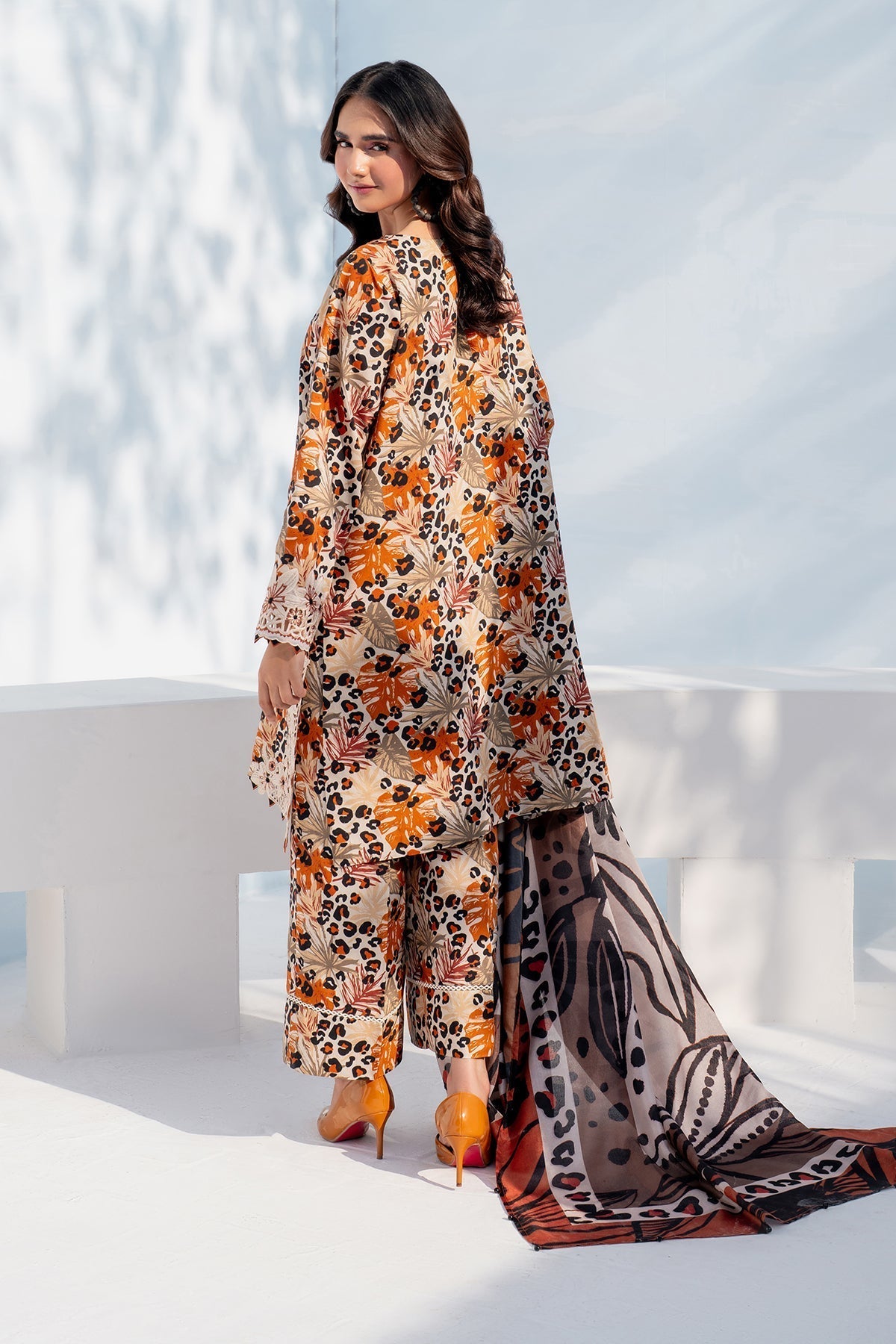 Classic Karandi Printed Suit – 3-Piece Set - 1702