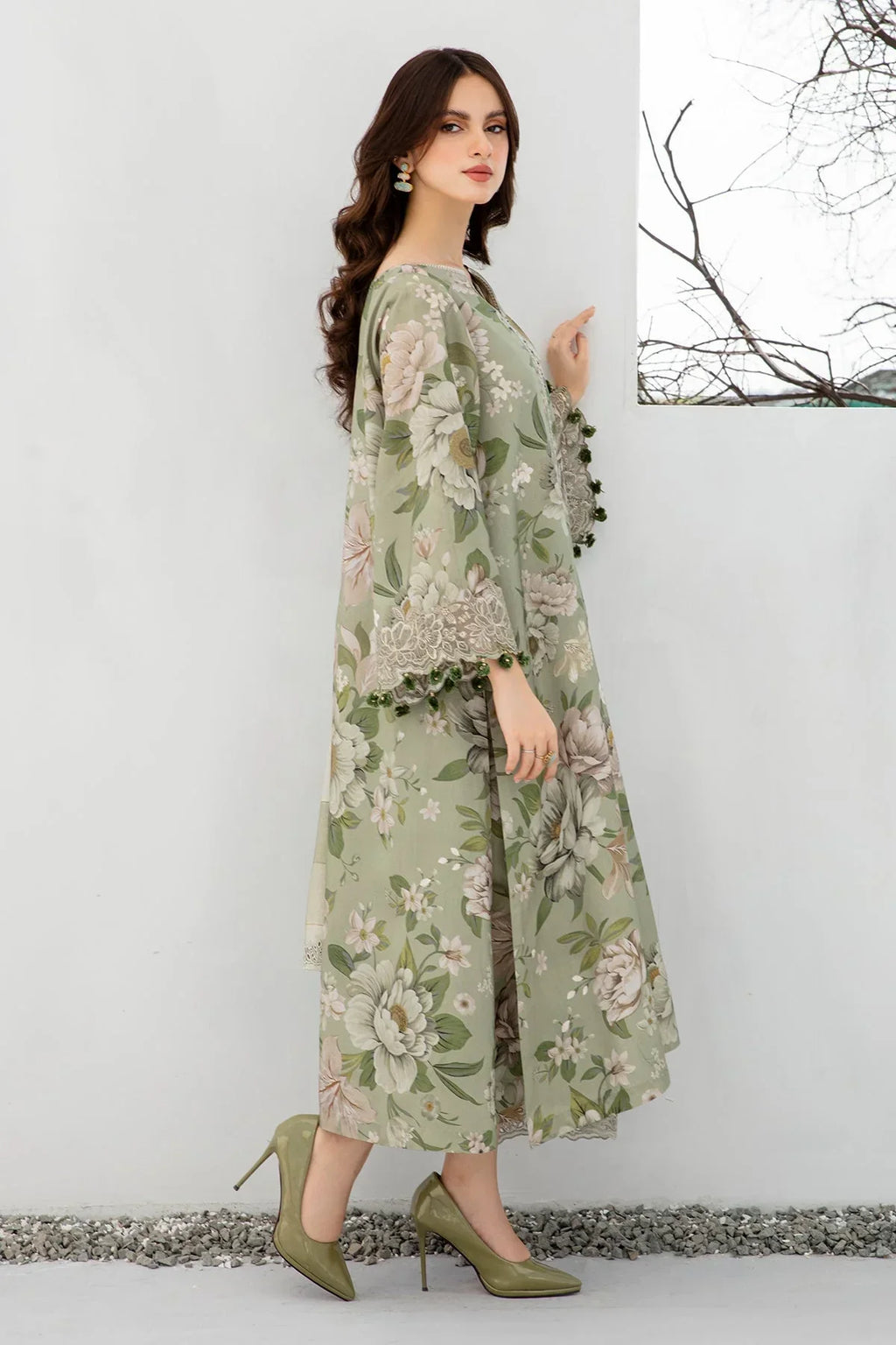 Classic Karandi Printed Suit – 3-Piece Set-801