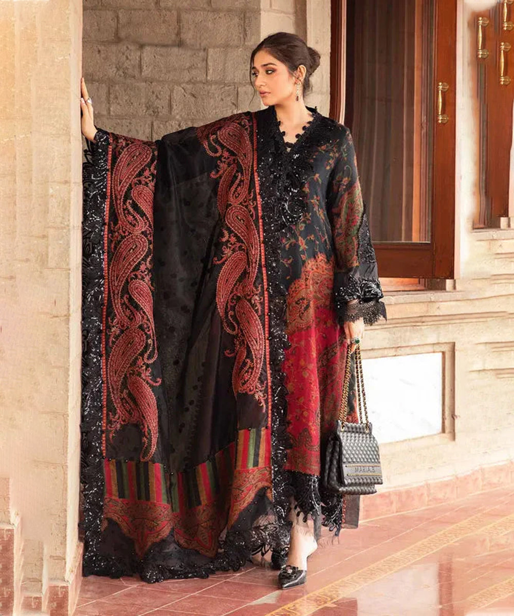 Classic Karandi Printed Suit – 3-Piece Set -1709