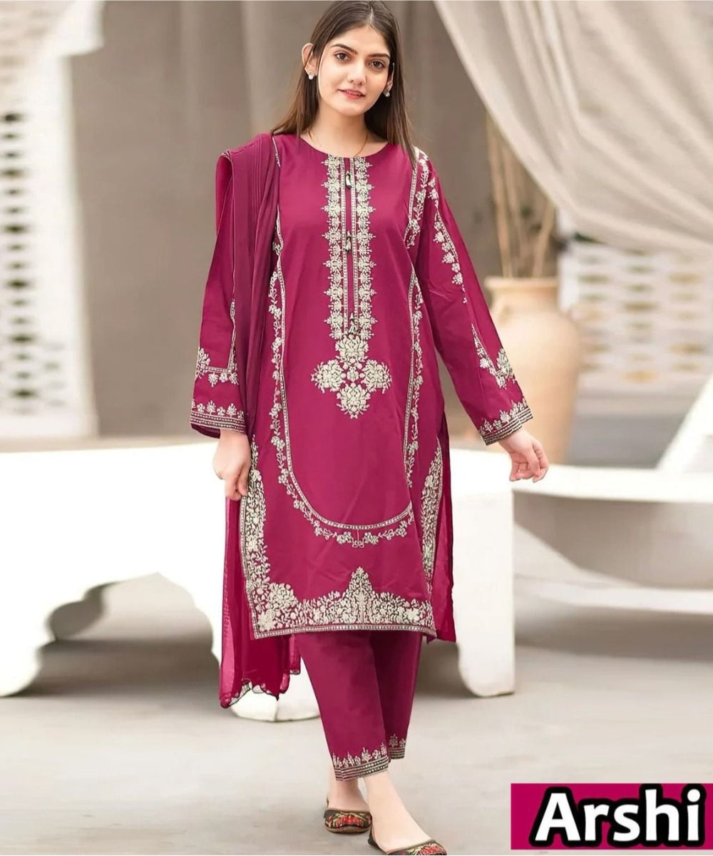 Premium Dhenak Fabric – 7 Elegant Winter Shades