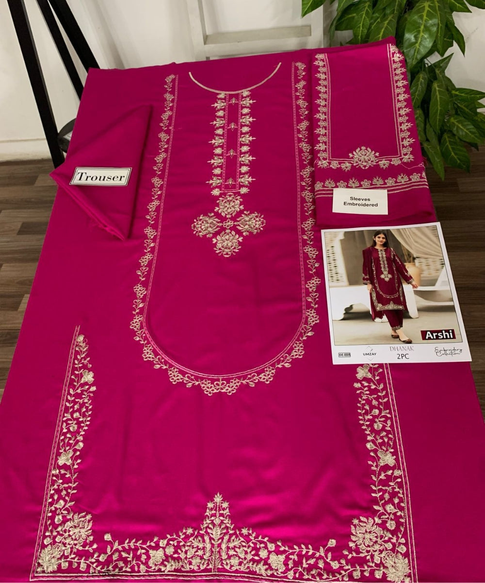 Premium Dhenak Fabric – 7 Elegant Winter Shades