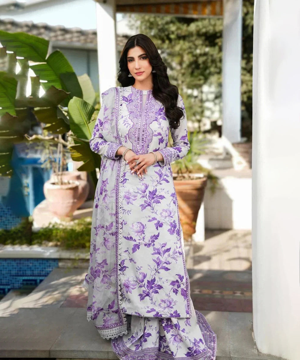 Classic Karandi Printed Suit – 3-Piece Set -2