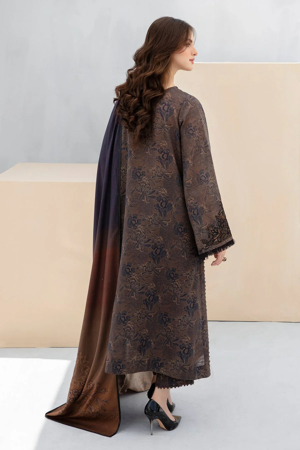 Classic Karandi Printed Suit – 3-Piece Set-804