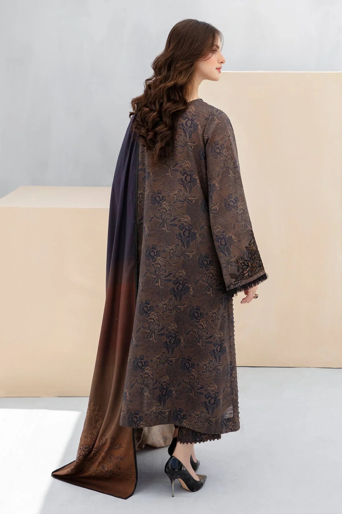 Classic Karandi Printed Suit – 3-Piece Set-804