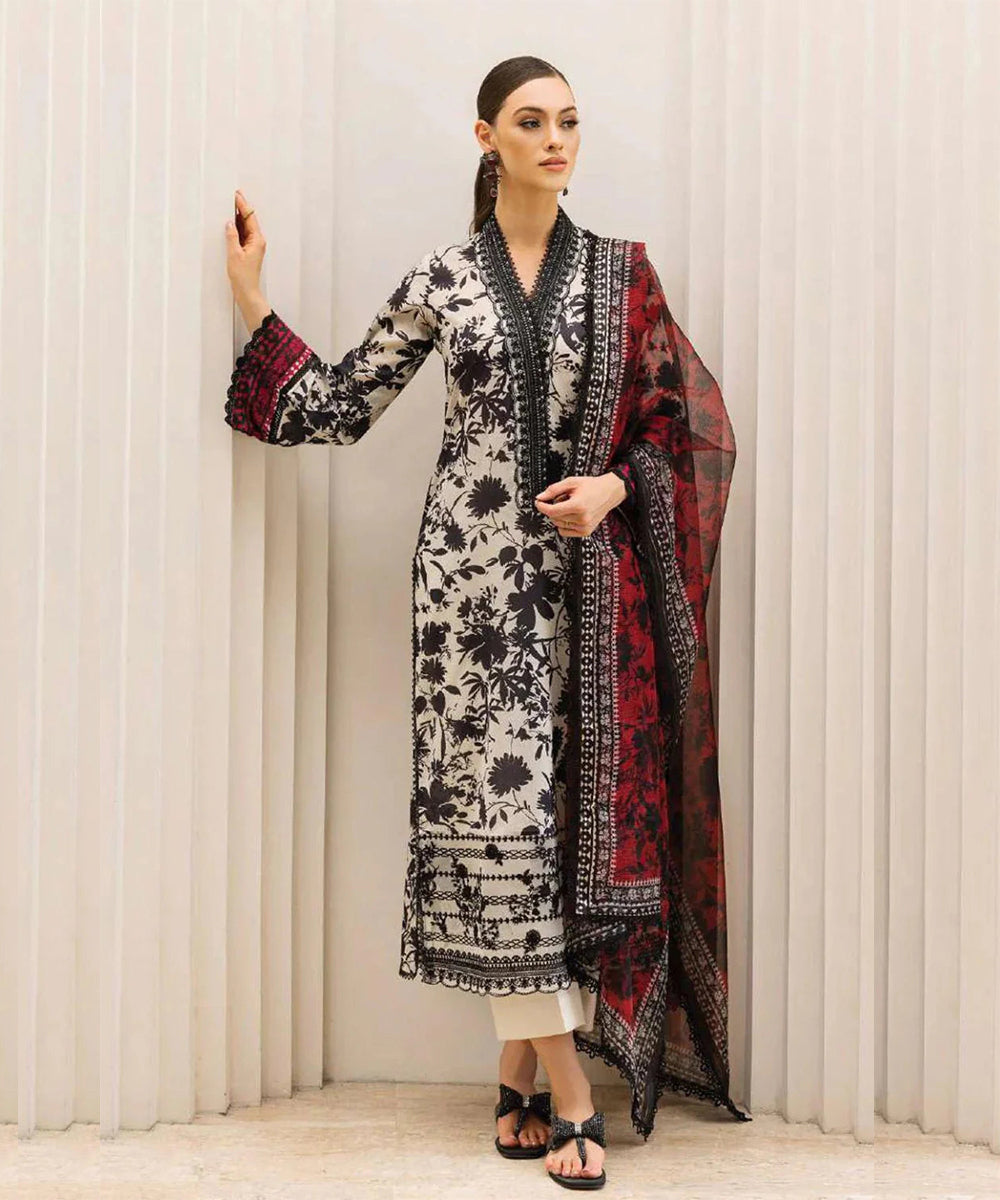 Classic Karandi Printed Suit – 3-Piece Set-816