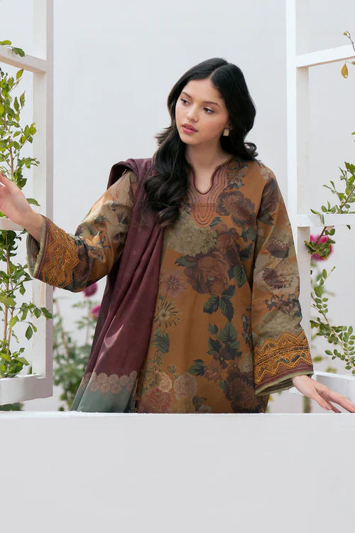 Classic Karandi Printed Suit – 3-Piece Set-813