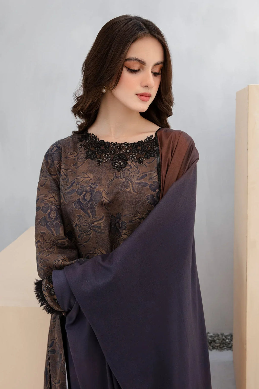 Classic Karandi Printed Suit – 3-Piece Set-804