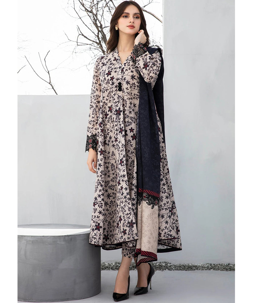 Classic Karandi Printed Suit – 3-Piece Set-802