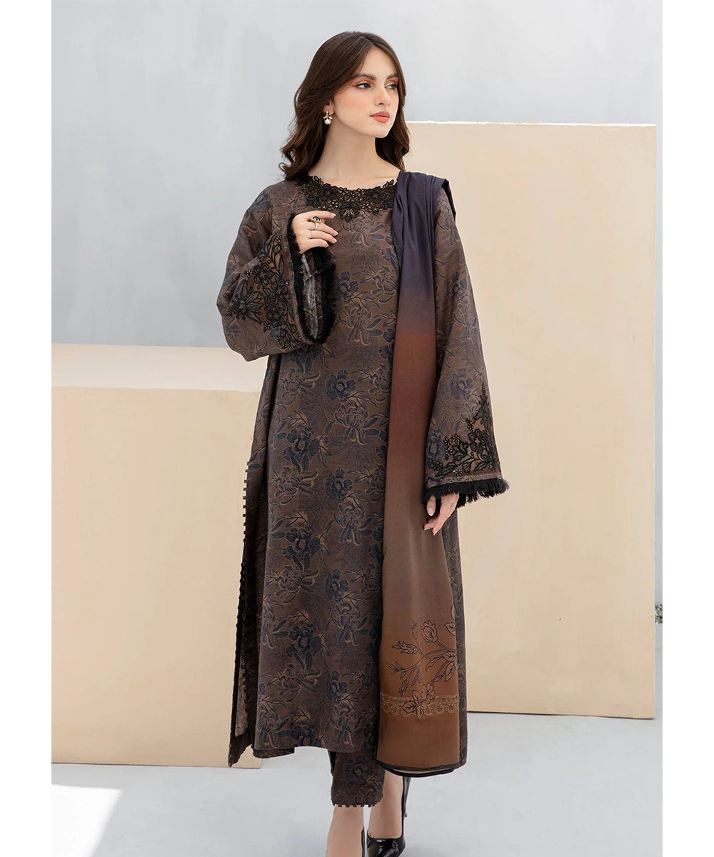 Classic Karandi Printed Suit – 3-Piece Set-804