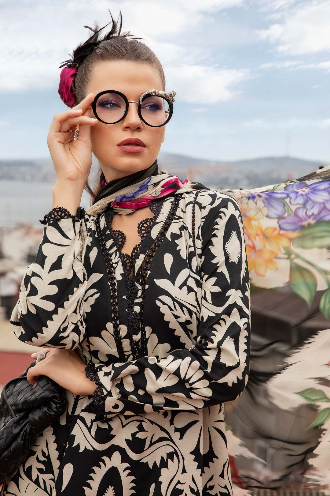 Classic Karandi Printed Suit – 3-Piece Set -1708