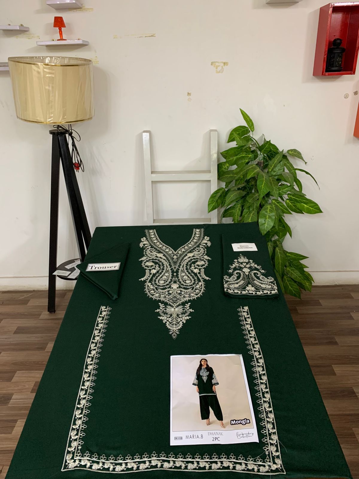 Meeram’s Dhenak Winter Dhenak Embroidery 2-Pc