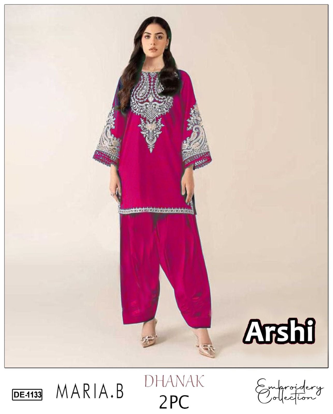 Meeram’s Dhenak Winter Dhenak Embroidery 2-Pc